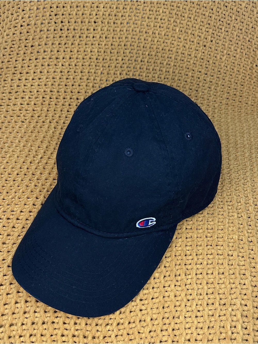 Champion Kids Navy Baseball Hat with Embroidered Logo